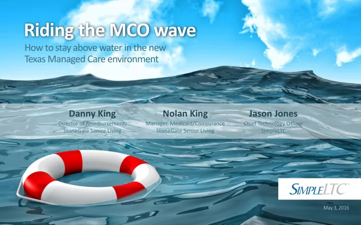 riding the mco wave