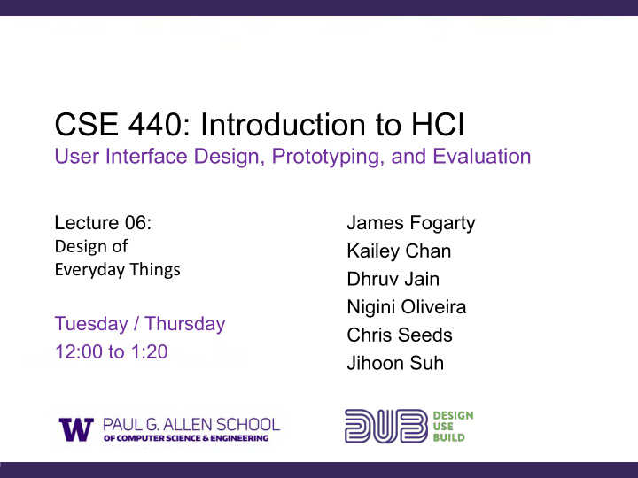 cse 440 introduction to hci