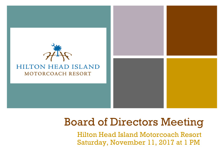 board of directors meeting