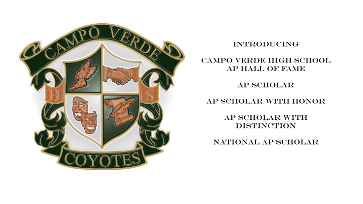 introducing campo verde high school ap hall of fame ap