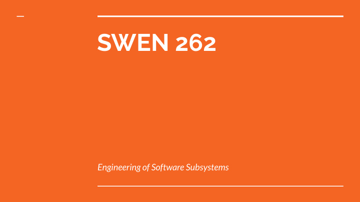swen 262