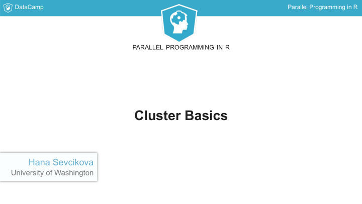 cluster basics