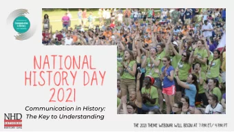 Communication in History:  The Key to Understanding  Get your digital copy today at