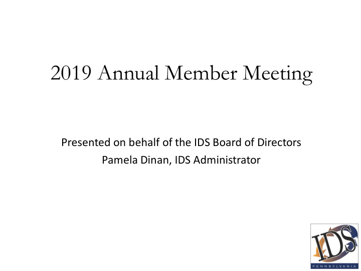 2019 annual member meeting