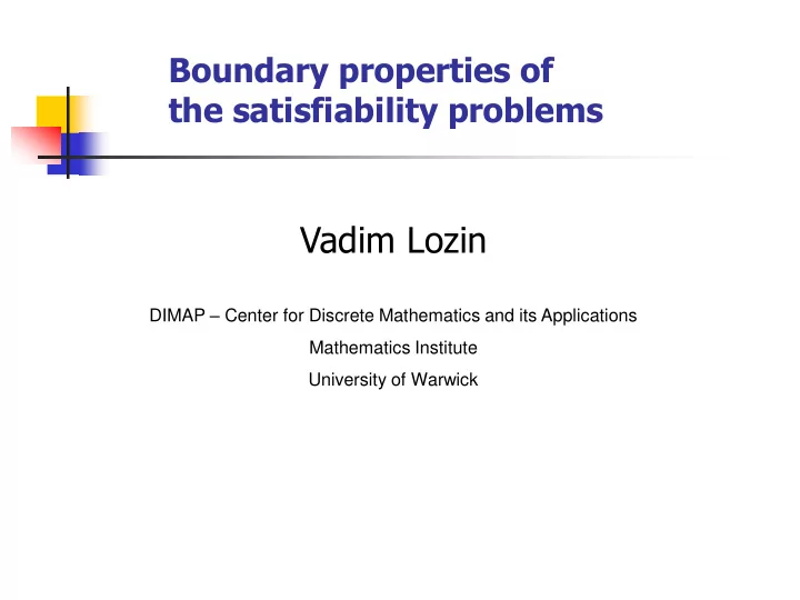 vadim lozin