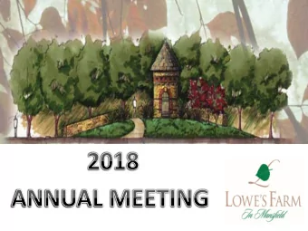 First Service Residential  Association Manager  Call to Order &amp; Acknowledgement of