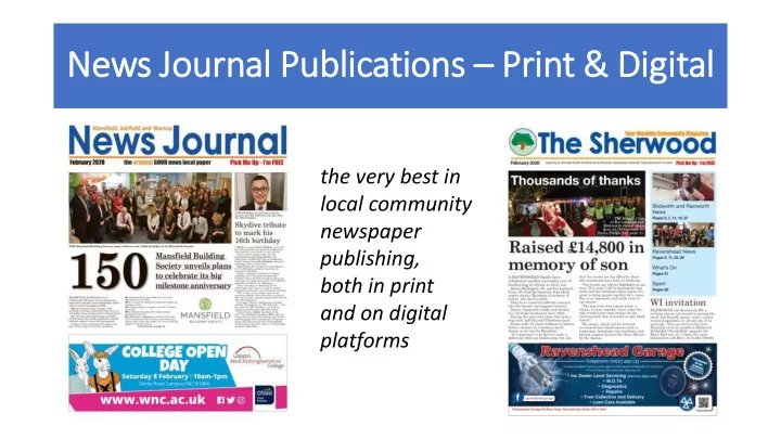 news jo journal publications print digi igital