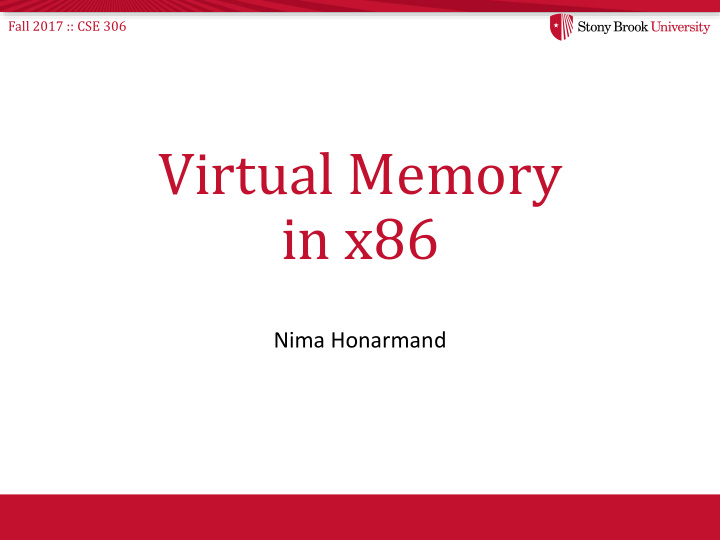 virtual memory in x86