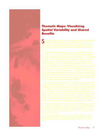 S  S  S  S  S  patial variability is at the heart of geography, a field dedicated to  understanding