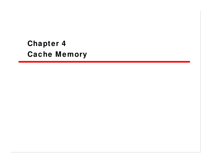 chapter 4 cache memory contents