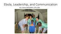ebola leadership and communication