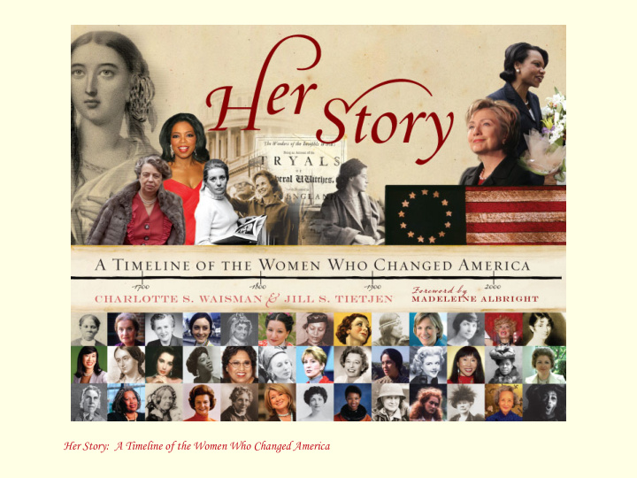 her story a timeline of the women who changed america