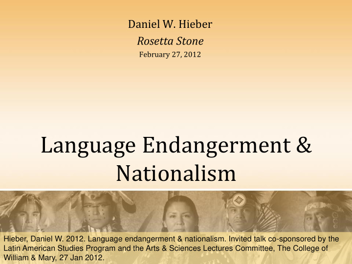 language endangerment nationalism