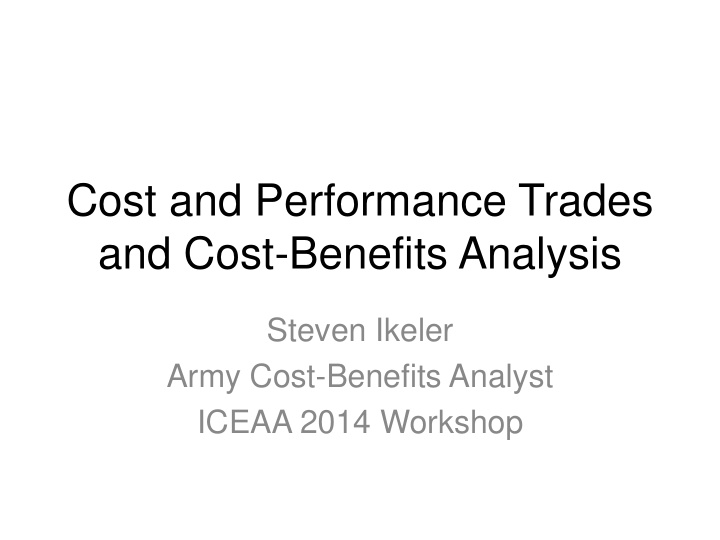 and cost benefits analysis