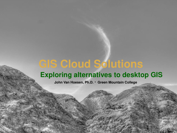 gis cloud solutions