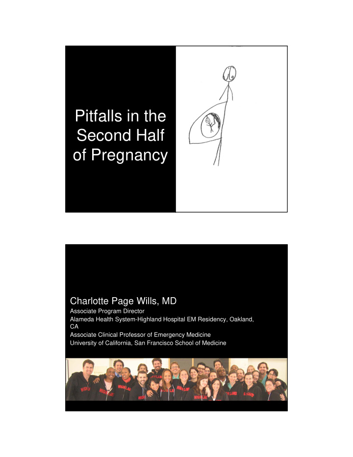 pitfalls in the second half of pregnancy