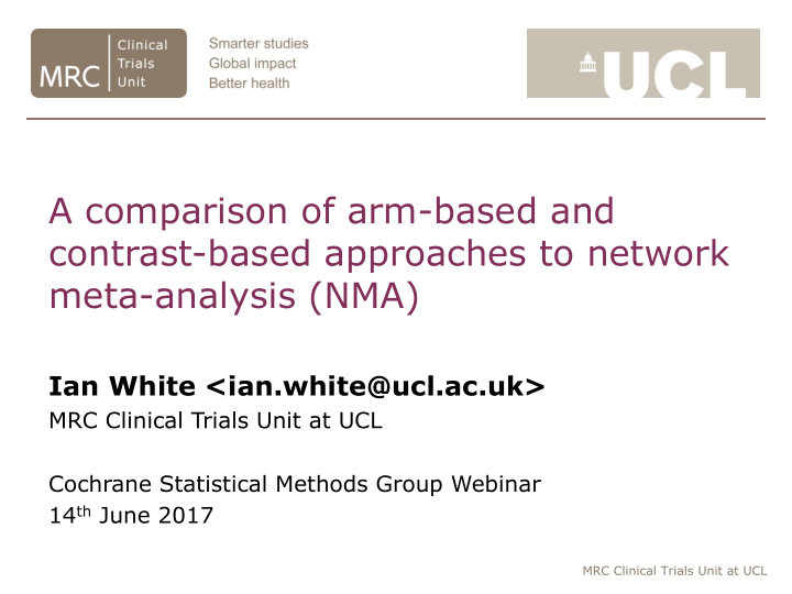a comparison of arm based and contrast based approaches