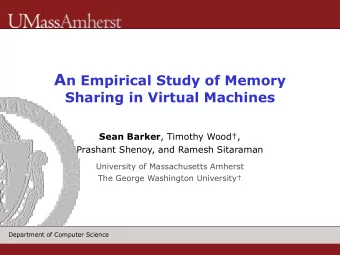 Virtualization in Data Centers ! Data centers use virtualization  to improve resource utilization
