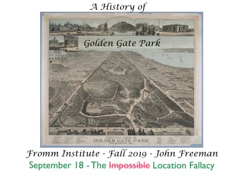 September 18 - The Impossible Location Fallacy  Birds Eye  View of SF Bay Area - 1868  Chain of
