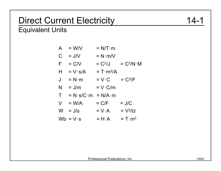 direct current electricity 14 1