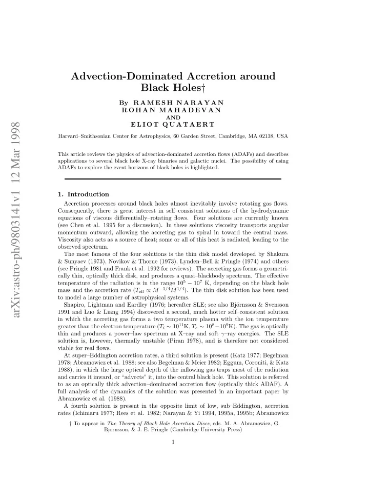 arxiv astro ph 9803141v1 12 mar 1998