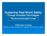 sustaining real world safety sustaining real world safety