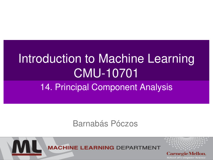 introduction to machine learning