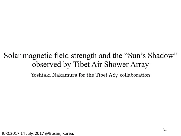 solar magnetic field strength and the sun s shadow