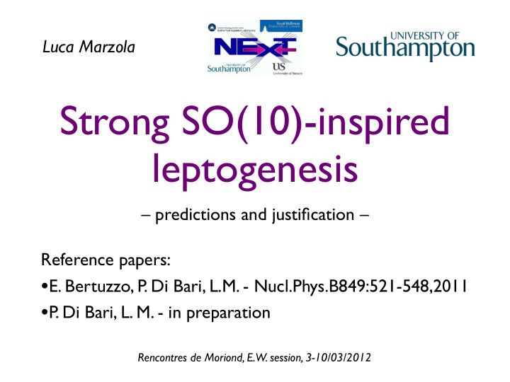 strong so 10 inspired leptogenesis