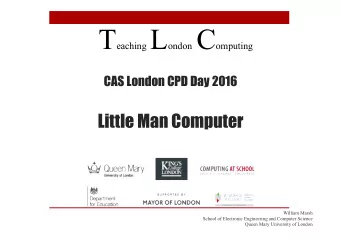 Overview and Aims  LMC is a computer simulator   understanding how a computer work  To