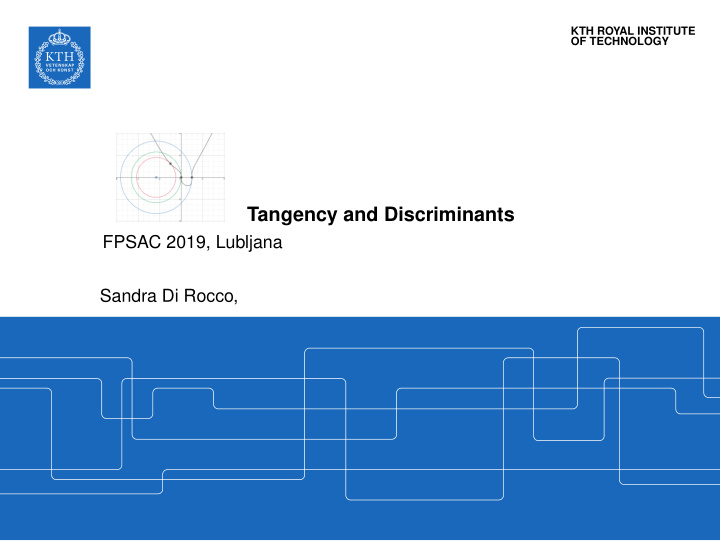 tangency and discriminants