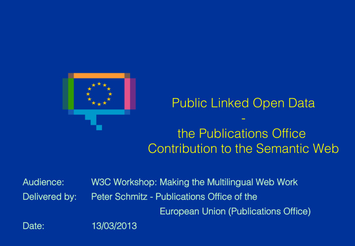 public linked open data the publications office