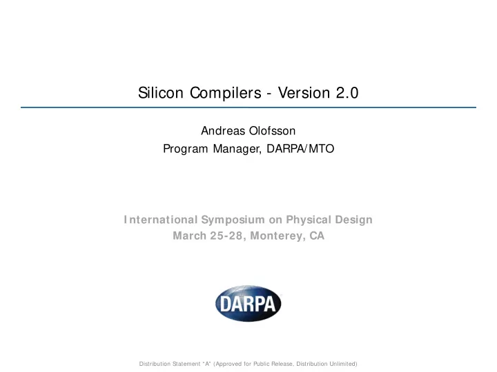 silicon compilers version 2 0