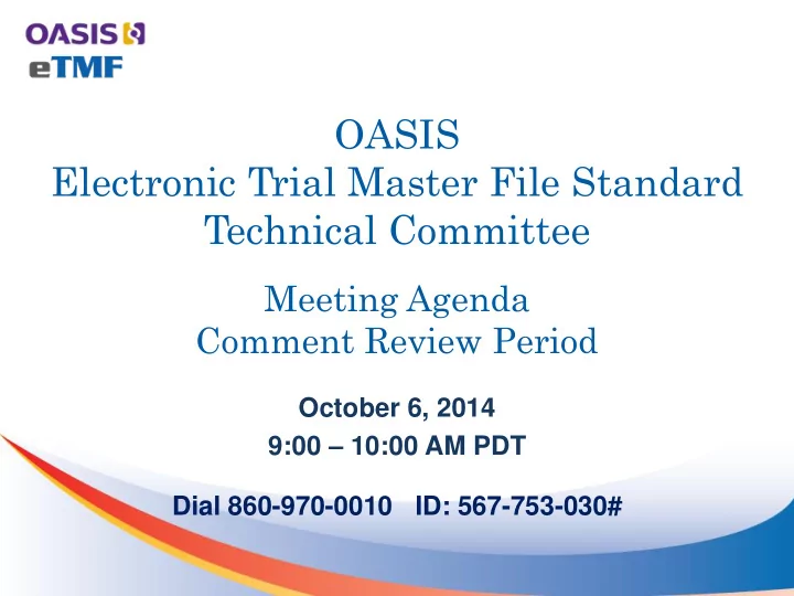 electronic trial master file standard