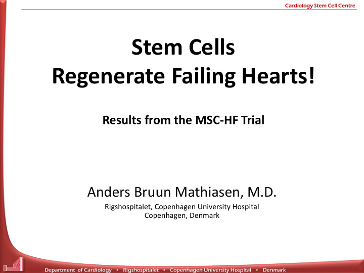 regenerate failing hearts