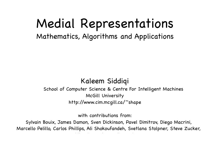 medial representations