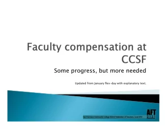 Some progress, but more needed  Updated from January flex-day with explanatory text.  As we all