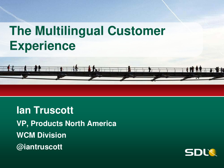 the multilingual customer experience