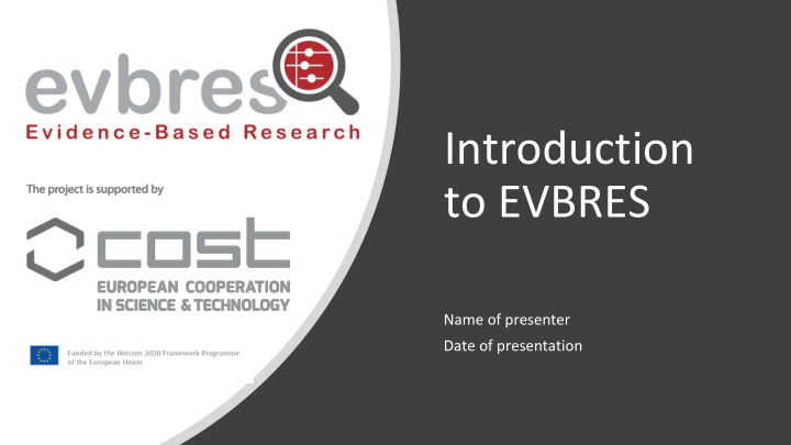 introduction to evbres