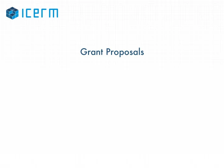 grant proposals