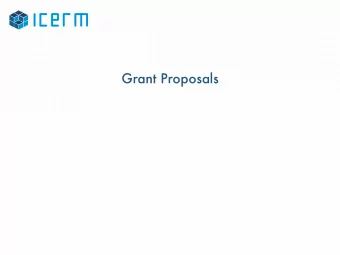 Grant Proposals  Grant proposals ...    Which funding agency?    AMS/Simons Foundation grants