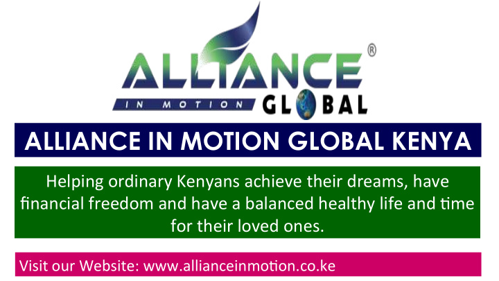 alliance in motion global kenya
