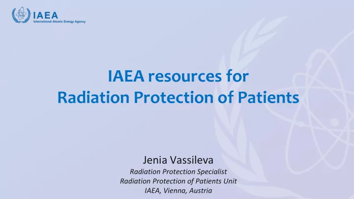iaea resources for