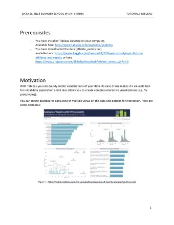 Prerequisites -  You have installed Tableau Desktop on your computer.  Available here: