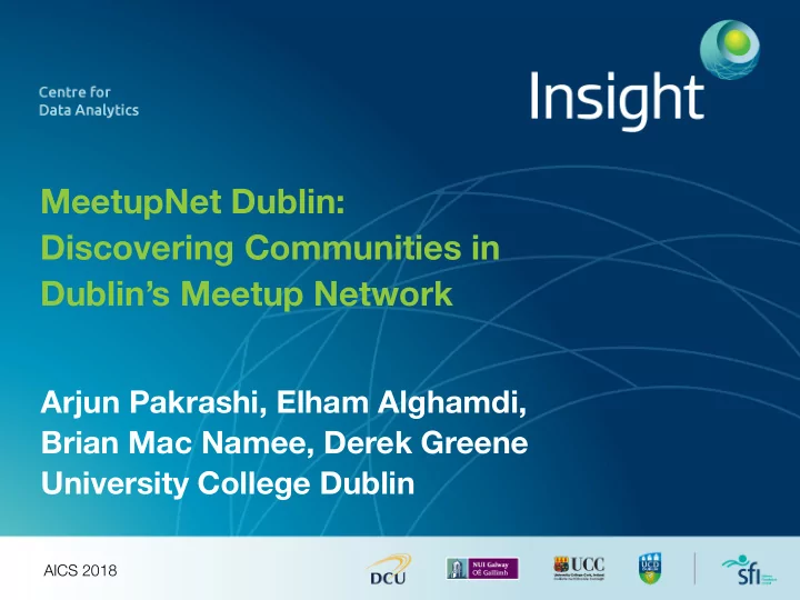 meetupnet dublin discovering communities in dublin s