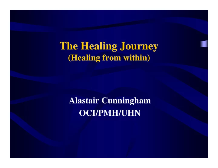 the healing journey