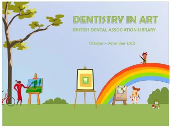 BRITISH DENTAL ASSOCIATION LIBRARY October  December 2012  BDA Library Packages  BDA Library