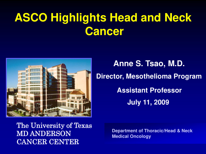 asco highlights head and neck
