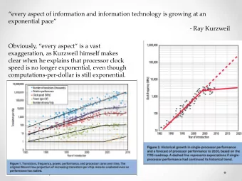 every aspect of information and information technology is growing at an exponential pace  -