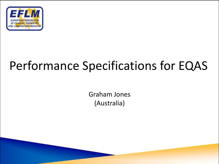 performance specifications for eqas
